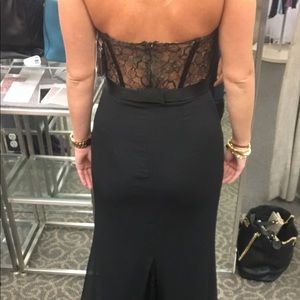 COPY - Black and illusion bridesmaid dress